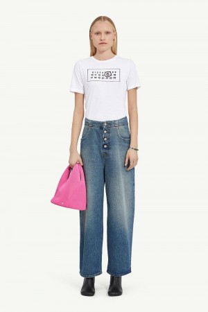 Maison Margiela Blue Denim Trousers Blå | SE_MM21802