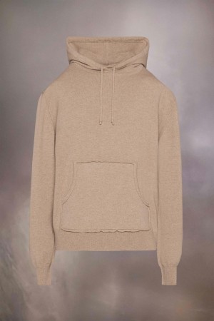 Maison Margiela Cashmere Hooded Sweater Khaki | SE_MM37684