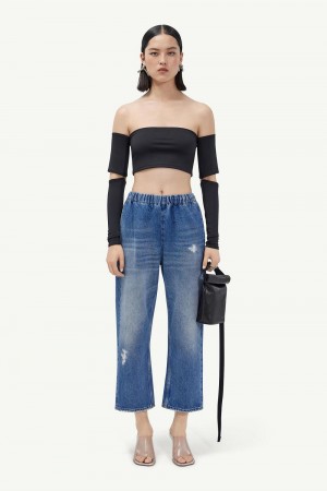 Maison Margiela High Waist Jeans Blå | SE_MM20168