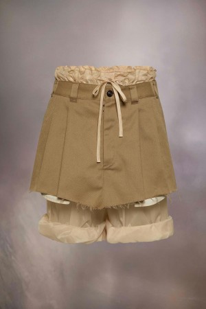 Maison Margiela Layered Mini Skirt Shorts Bruna | SE_MM80358