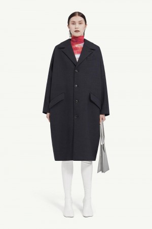 Maison Margiela Long Coat Svarta | SE_MM75394