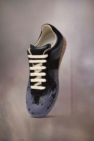 Maison Margiela Paint Replica Sneaker Svarta | SE_MM16134