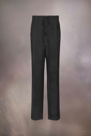 Maison Margiela Wool Mohair Trousers Svarta | SE_MM11674