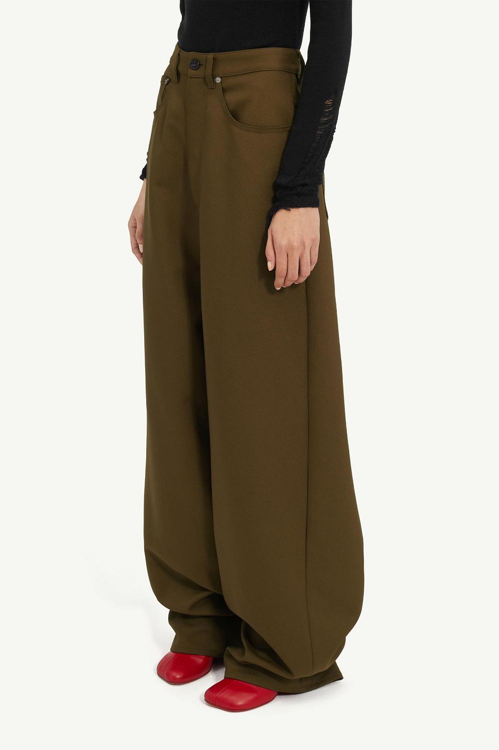 Maison Margiela 5-pocket Trousers Mörkgröna | SE_MM40250