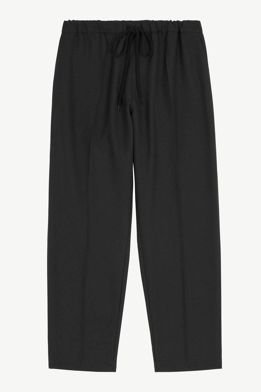 Maison Margiela Black Tapered Tailored Trousers Svarta | SE_MM99589