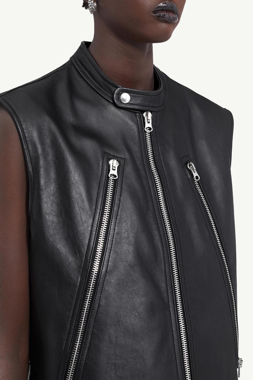 Maison Margiela Motorcycle Gilet Svarta | SE_MM96097