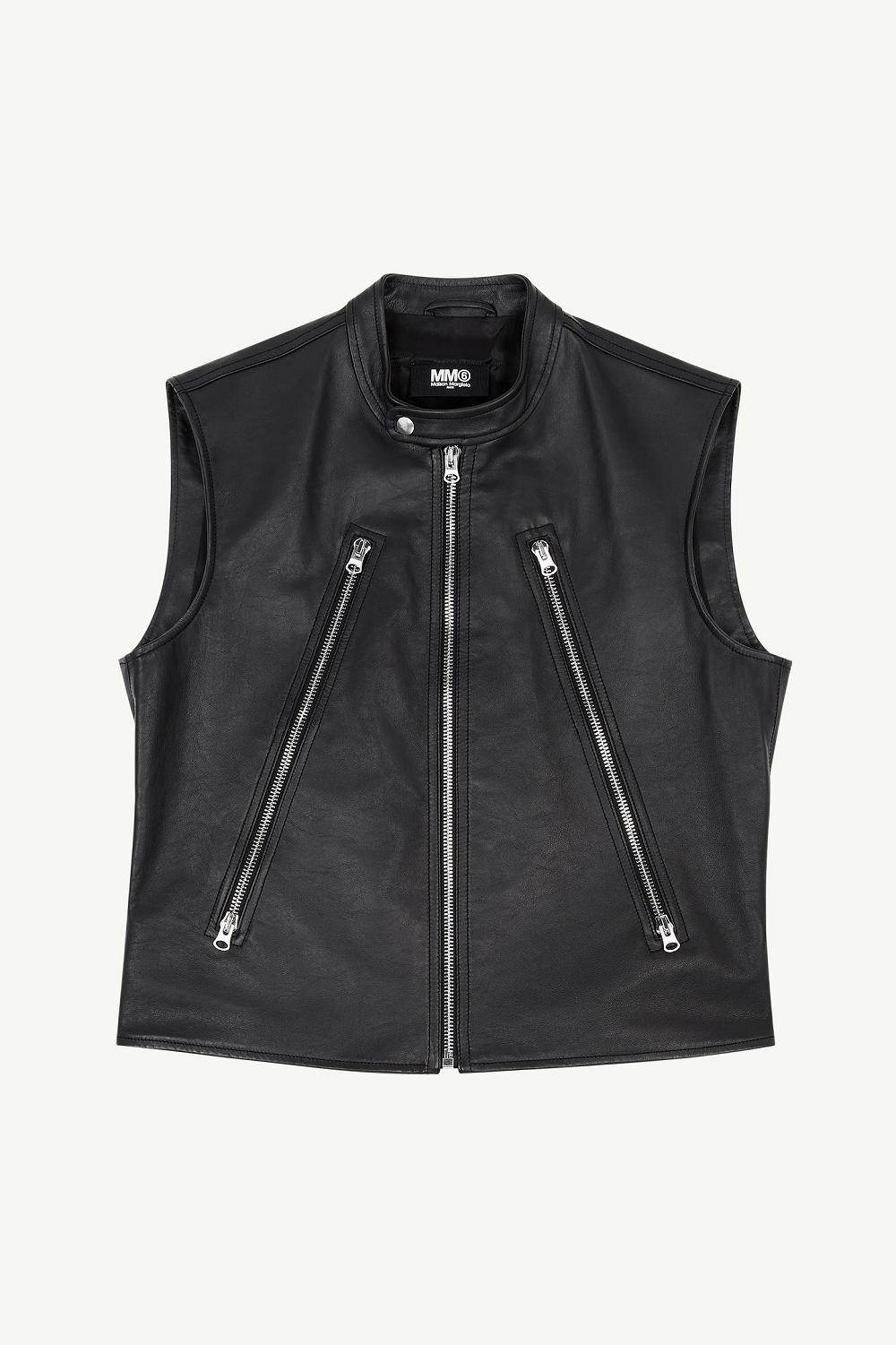 Maison Margiela Motorcycle Gilet Svarta | SE_MM96097